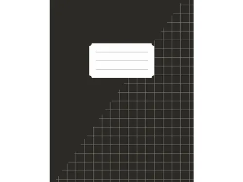 Schrift kangaro A5 ruit 10mm 80pagina's 60gram 10stuks zwart