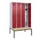 locker met bank,HxBxD 2120x1200x815mm,4vak,vak B 300mm,draaigrendel