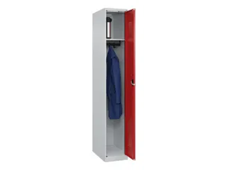 locker,HxBxD 1850x300x500mm,1vak,vak B 300mm,cil.-slot,staand op vloer - 1