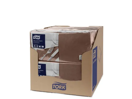 Tork 477872 Soft Lunchservet Advanced Bruin 33x33cm