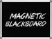 Tableau noir magnétique Cadre aluminium 90x60cm