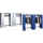 locker met kapstok,HxBxD 1950x2100x480mm,romp RAL7035,front RAL7035