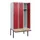 locker met bank,HxBxD 1950x900x815mm,3vak,vak B 300mm,draaigrendel