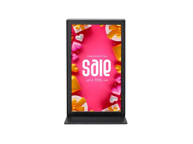 Digital Countertop T Stand met 13 inch Samsung scherm