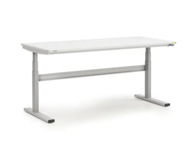 ESD-montagetafel,HxBxD 630-1270x1800x800mm,blad gelamineerd grijs