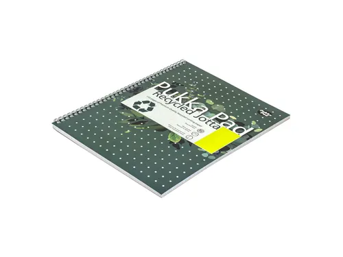 Collegeblok Pukka Pad Jotta Recycled A4 lijn 4-gaats 110pag 80gr groen