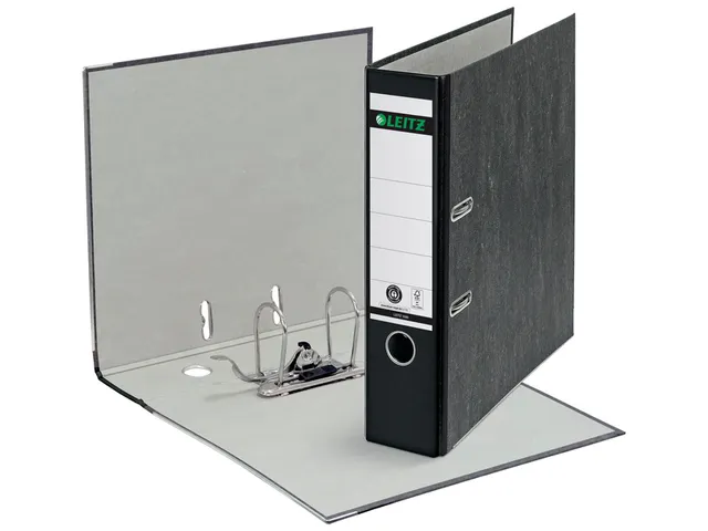 Classeur à levier Leitz 180° marbré A4 80mm noir