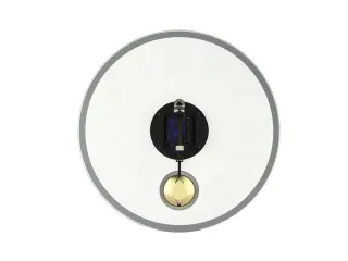 Wandklok Nextime Dia. 43cmx4.2cm Glas Wit 'romana' Romeinse cijfers - 3