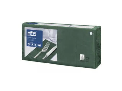 Tissue Servet 33X33Cm 2-laags 1/8vw Donkergroen 477423, 10x200st