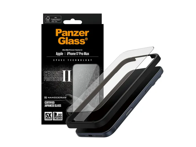 PanzerGlass Ceramic II Screen Protector iPhone 17 Pro Max | Ultra-W