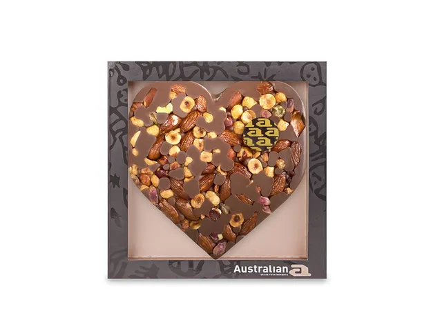 Chocolade Austrailian hart melk noten 270 gram