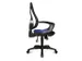 Siège De Bureau Pivotant Assise Bleue Dossier Mailles Noir