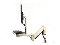 Devon Monitorarm, Gasveer, Voor 1 Scherm + 1 Toetsenbord, Muur