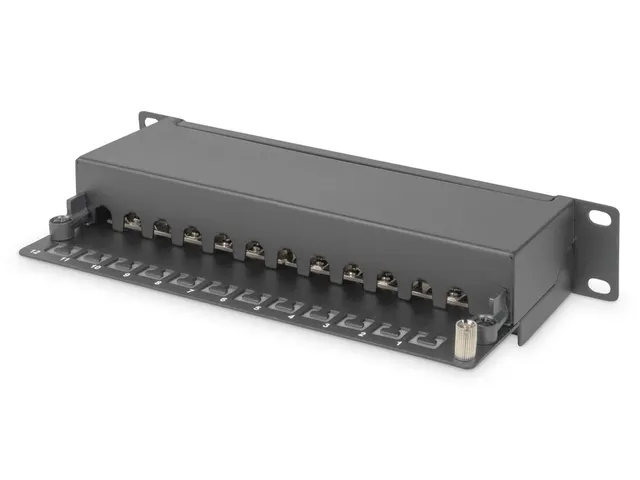 CAT 6, Klasse E Patchpaneel afgeschermd zwart2