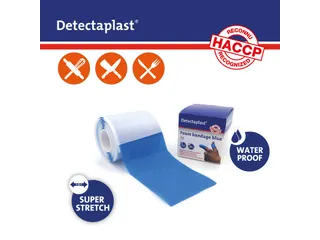 Detectaplast Zelfklevend Schuimverband 6cm x 1mtr Blauw - 2