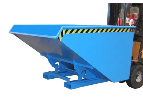 Kiepbak 1103x1070x1720mm 1.2m³ Afrolmechaniek Gelakt Ral5012