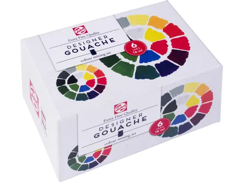 plakkaatverf Extra Fijn 16 ml set van 6 assorti