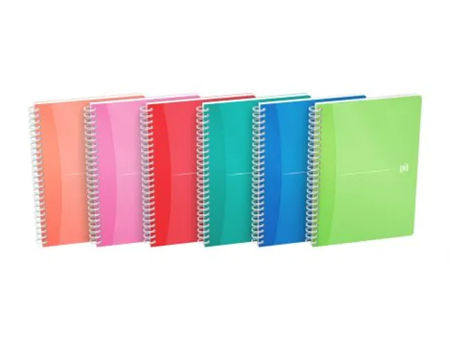 Spiraalblok Oxford MyColours A5 90vel lijn assorti
