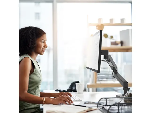 Ergotron LX Pro Series 45-708-292 flat panel Monitorarm Zwart