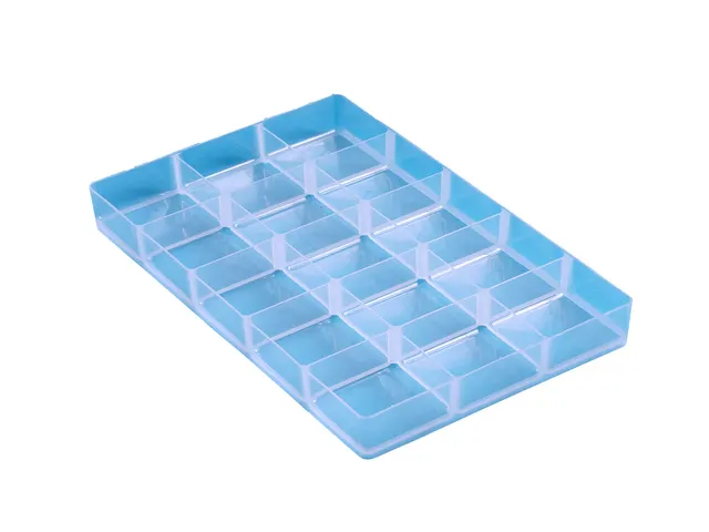 Vakkenverdeler Really Useful 4/9 liter15 vakken 342x215x35mm transpara