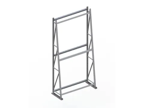 magazijnrek voor profielen,grondveld,eenzijdig,HxBxD 3000x1400x500mm