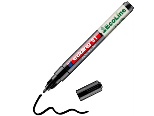 Paintmarker edding 51 EcoLine op waterbasis 1-2mm zwart