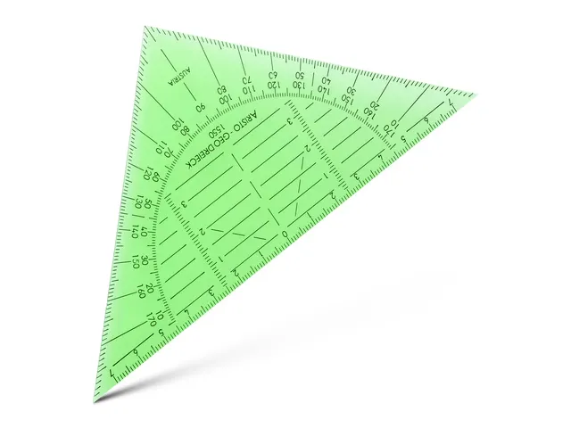 Geodriehoek Aristo 14 Cm Flexibel Groen