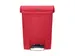 Slim Jim Step On conteneur Front Step synthétique 30 ltr rouge, Rubbe