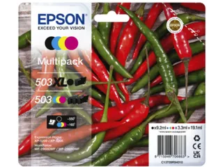 Epson 503XL T09R94 Inktcartridges Zwart + 3 Kleuren XL - 2