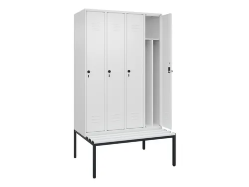 locker voor scheiding van kleding,HxBxD 2120x1200x815mm,4vak