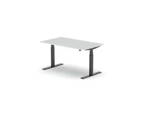 Elektrisch ihv bureau,HxBxD 650-1310x1800x900mm,blad wit