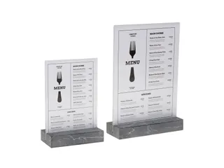 Kaarthouder Europel Folderstandaard A4 Polystone antraciet - 5
