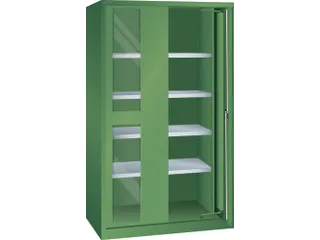 zwaarlastkast met zwenkdeuren,HxBxD 1950x1146x690mm,lak RAL6011 - 2