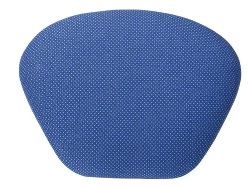 Stahulp Staalbuis Beklede Zitting Onderstel Zwart Textiel Blauw
