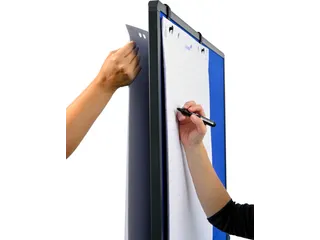 PREMIUM mobiel multiboard XL marineblauw prikbord 150x120cm - 4