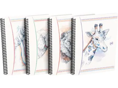 Boho Spiraalblok A5 Ruit 5mm Assorti