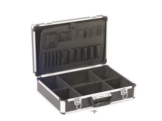 Aluminium Gereedschapskoffer 455x330x152mm 22,8L Grijs/Zwart - 1