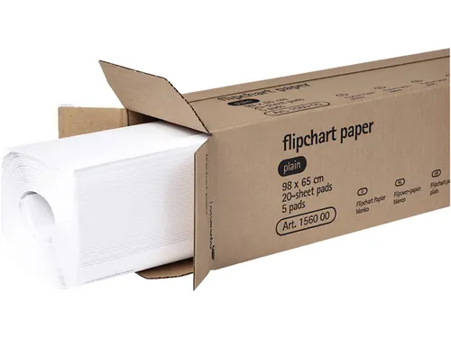 Flipoverpapier Legamaster blanco 20vel 5 Stuks