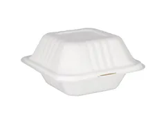 Hamburgerbox 150x150x78 mm Suikerrietpulp 50 Stuks