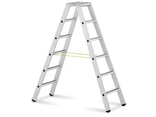 Ladder Aluminium Beide Zijden Te Gebruiken L 1.70m 2x6Treden - 1