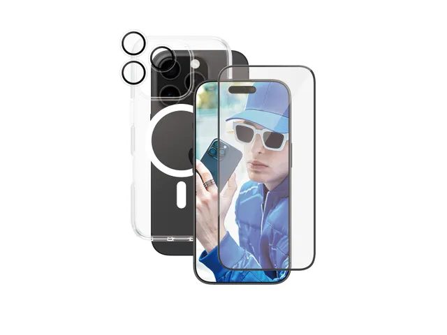 PanzerGlass | CARE by Flagship 3-in-1 Bundle iPhone 16 Pro, Appl