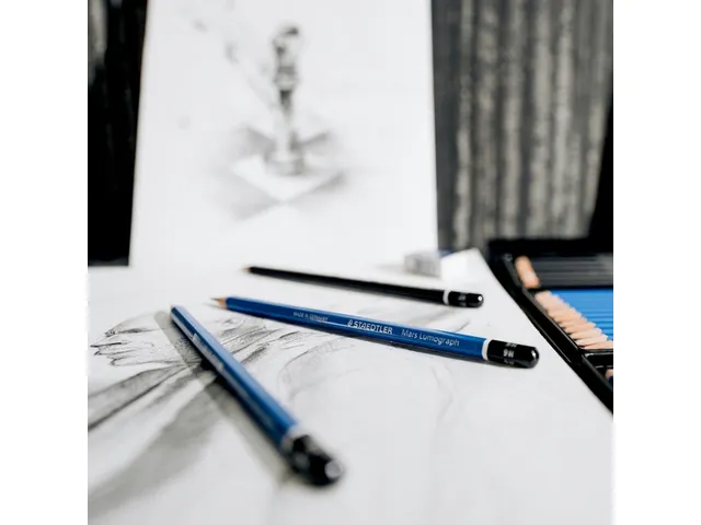 Potlood Staedtler Lumograph 100 Design Journey schetsset 12-delig