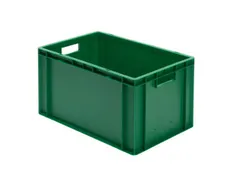 Euronorm-stapelbak 61l 320x600x400mm Wanden/bodem Gesloten Groen
