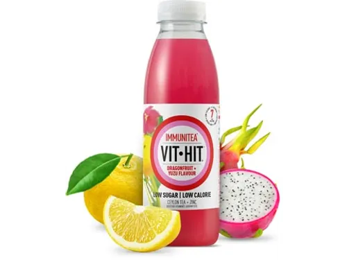 Vitaminedrank Immunitea Dragon Fruit 50 cl Pak 12 Stuks