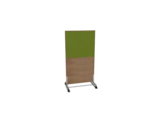 scheidingswand,HxB 1545x800mm,NT-cherry,BN7048-groen - 2