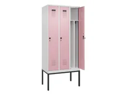 locker voor scheiding van kleding,HxBxD 2120x900x500mm,3vak