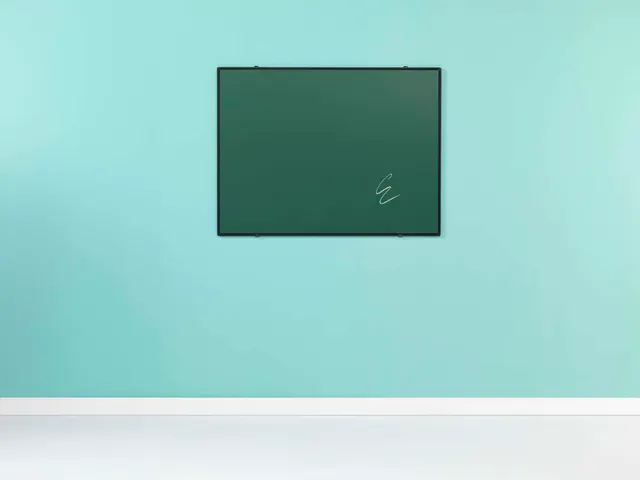 Krijtbord 100x180cm Groen Emaille Softline 8mm Zwart profiel