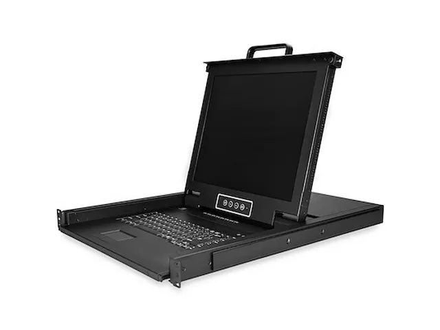 8 port KVM Rack Console met 1,8m Lange Kabels 17 inch Lcd