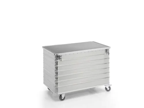 Bakwagens Aluminium Deksel En Cilinderslot 250kg 935x1280x730mm