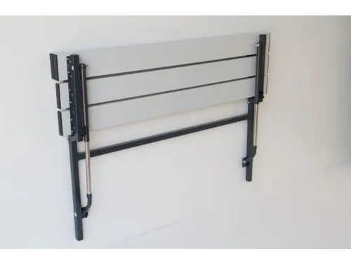 klapbank LxD 1200x380mm aluminium lijsten frame staal RAL7016